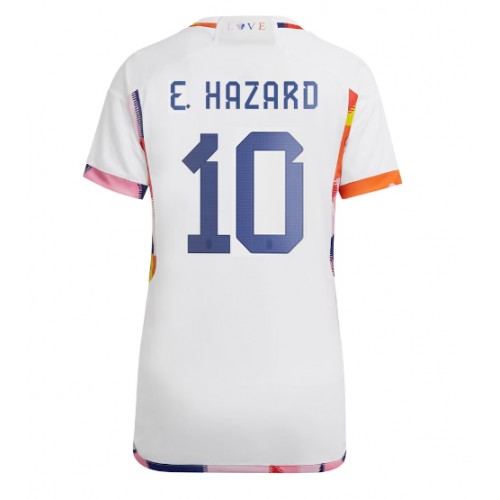 Dámy Fotbalový dres Belgie Eden Hazard #10 MS 2022 Venkovní Krátký Rukáv